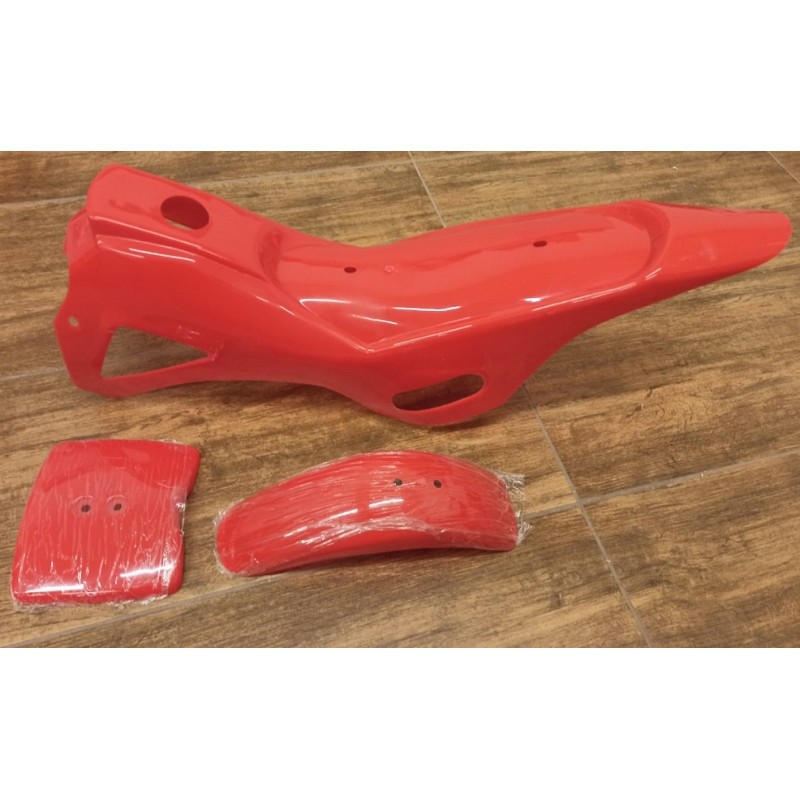 CARENE MINICROSS 8" - plastiche minimoto parafango codone portanumero