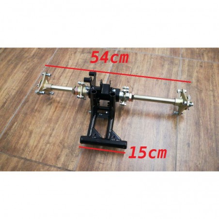 ASSE ASSALE QUAD 110CC 6 - 54cm completo carro mozzi corona disco