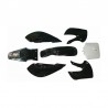 CARENE NERE KLX PIT BIKE PLASTICHE COMPLETE CARENA CROSS 125 140