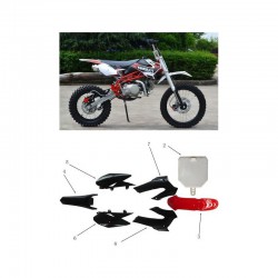 CARENE SCORPION PIT BIKE PLASTICHE COMPLETE CARENA CROSS 125