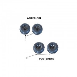 01PZ CERCHIO GOMMATO 13X5-6 posteriore MINIQUAD XXL RAPTOR 49CC 6 pollici - MINIATV ATV QUAD