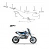 MANUBRIO BASSO MOTARD KAYO GP1 RACING - pit bike stradale minimoto
