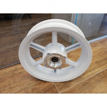 CERCHIO ANTERIORE 100/80-12 IN LEGA BIANCO SUPERMOTO GP1 KAYO MOTARD RACING - pit bike stradale minimoto