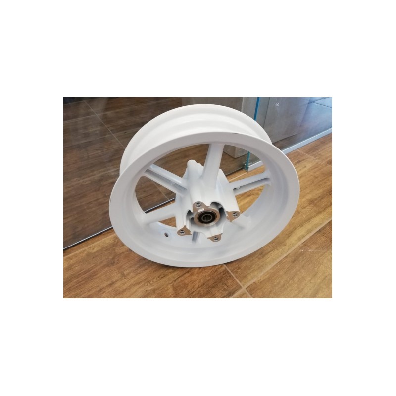 CERCHIO POSTERIORE 120/80-12 IN LEGA BIANCO SUPERMOTO GP1 KAYO MOTARD RACING - pit bike stradale minimoto