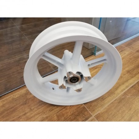 CERCHIO POSTERIORE 120/80-12 IN LEGA BIANCO SUPERMOTO GP1 KAYO MOTARD RACING - pit bike stradale minimoto