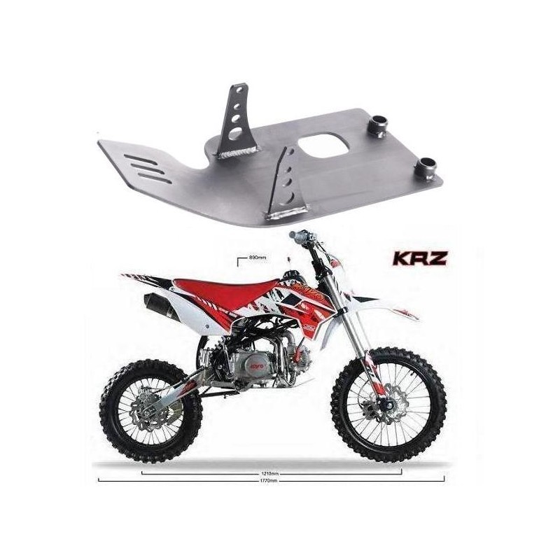 PARACOLPI PROTEZIONE ferro verniciato SOTTO MOTORE PIT BIKE KRZ BSE SCORPION 4 TEMPI