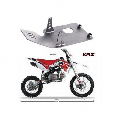 PARACOLPI PROTEZIONE ferro verniciato SOTTO MOTORE PIT BIKE KRZ BSE SCORPION 4 TEMPI
