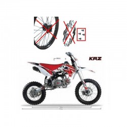 4 pz BULLONI M8*16 VITI DEL DISCO FRENO RUOTA PIT BIKE BSE KRZ KAYO SCORPION