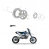 DISCO FRENO ANTERIORE 22cm SUPERMOTO GP1 KAYO MOTARD RACING - pit bike stradale minimoto