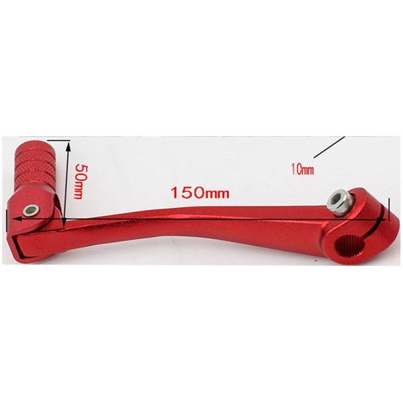 PEDALINA LEVA CAMBIO ROSSA CNC MARCE PIEGHEVOLE DIRT BIKE PIT KAYO BSE