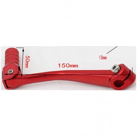 PEDALINA LEVA CAMBIO ROSSA CNC MARCE PIEGHEVOLE DIRT BIKE PIT KAYO BSE