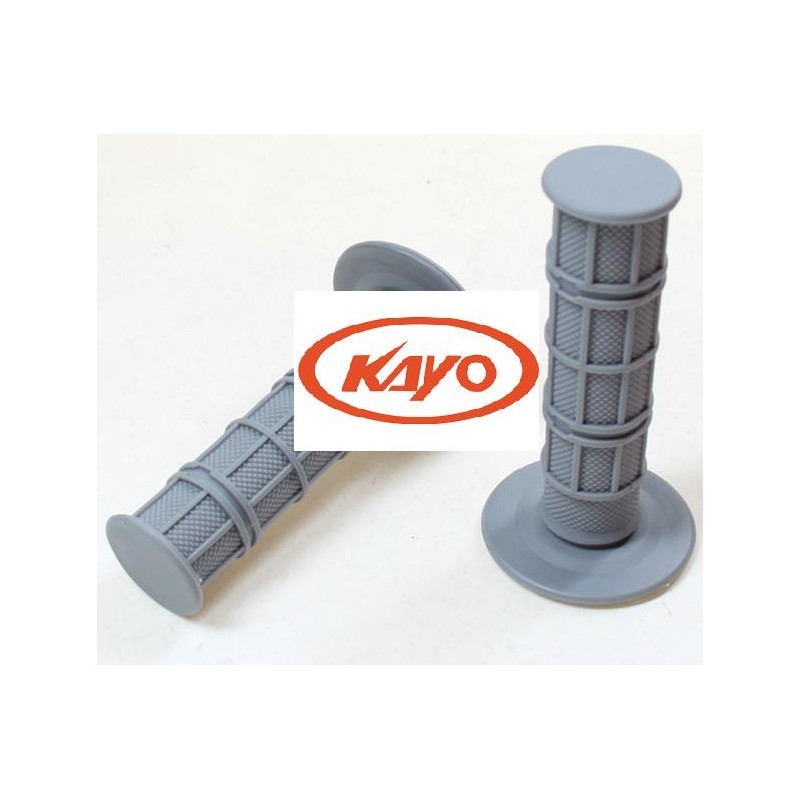 MANOPOLE GOMMA GRIGIE PIT BIKE DESTRA e SINISTRA X MANUBRIO KAYO BSE SCORPION