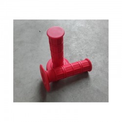 MANOPOLE GOMMA ROSSE PIT BIKE DESTRA + SINISTRA X MANUBRIO KAYO BSE SCORPION