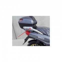 COPPIA PLASTICHE CROMATE LATERALI PORTAPACCHI POSTERIORE - bici elettrica scooter sky II tipo z-tech
