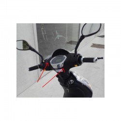 PLASTICA SUPPORTO CONTAKM E TASTI - bici elettrica scooter sky II tipo z-tech