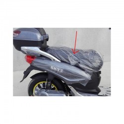 SELLA IN PELLE NERA - bici elettrica scooter sky II tipo z-tech