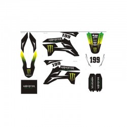 ADESIVI MONSTER X PLASTICHE KRZ PIT BIKE By Kayo Sticker