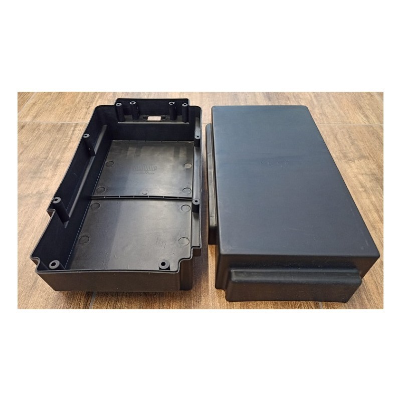 COPPIA PLASTICHE COVER PORTA BATTERIE - bici elettrica scooter sky II tipo z-tech