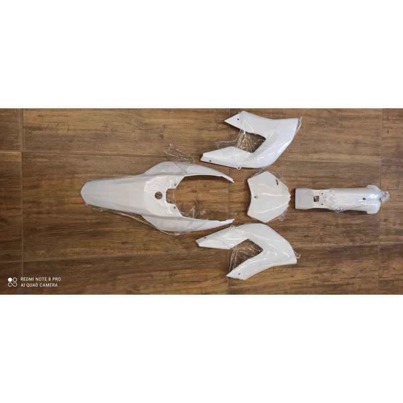 set PLASTICHE COVER CARENE MINICROSS ELETTRICO LION parafango laterali anteriori posteriori