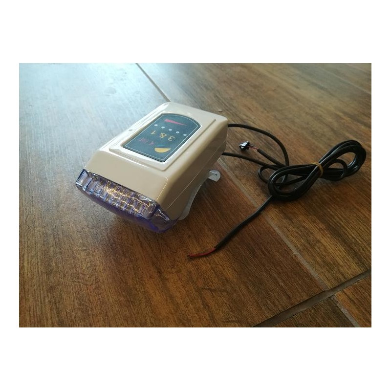 FANALE ANTERIORE 36v BICI ELETTRICA OLD - con led indizazione carica