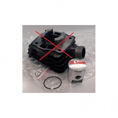 SET PISTONE MONO FASCIA 39,5mm(senza senger) DEL MOTORE 50cc ARIA MINICROSS TIPO KTM MORINI LEM