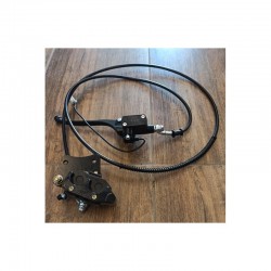 SET FRENI POSTERIORE PINZA POMPA LEVA TUBO PASTIGLIE - bici elettrica scooter sky II Z-TECH e REVENGE
