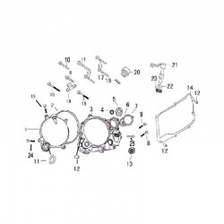 FILTRO OLIO + ACCESSORI - blocco motore pit bike krz 170 kayo 4 tempi