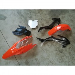 PLASTICHE CARENE PIT BIKE ZEUS ARANCIONERO - kit completo stile ktm