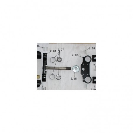 COPPIA PIASTRE FORCELLE ANTERIORI MINICROSS MORINI 65cc - sospensioni minimoto cross lem ktm