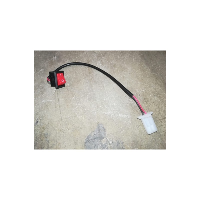 TASTO ROSSO INTERRUTTORE ON OFF SUL MANUBRIO - bici elettrica scooter sky II tipo z-tech