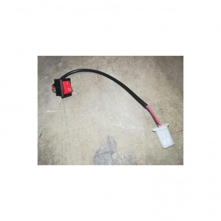 TASTO ROSSO INTERRUTTORE ON OFF SUL MANUBRIO - bici elettrica scooter sky II tipo z-tech