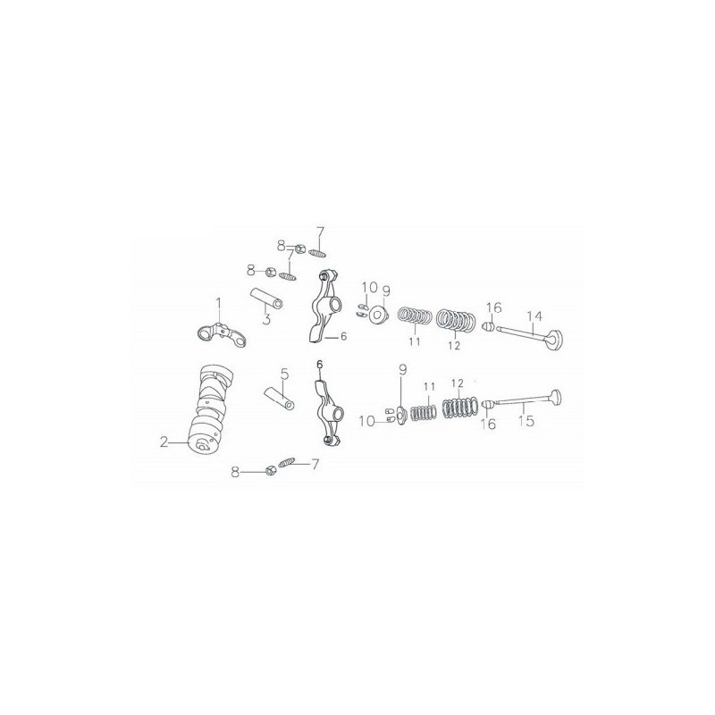 set completo valvole testa blocco motore 110cc kayo atv quad pit bike