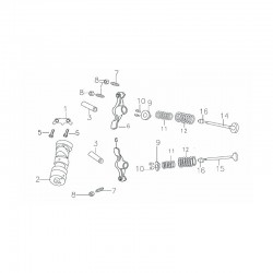set completo valvole testa blocco motore YX160CC