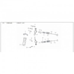 kit valvole cilindro blocco motore 140cc