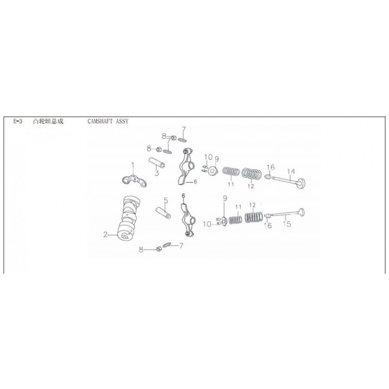 kit valvole cilindro blocco motore 140cc