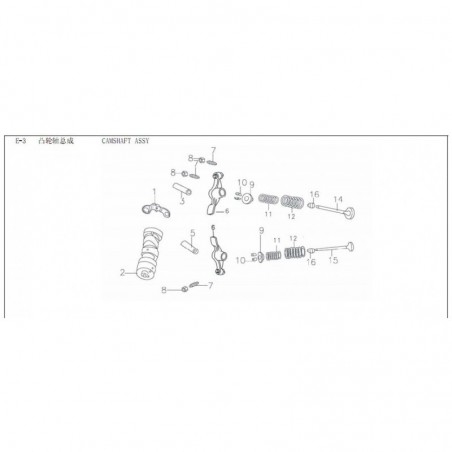 kit valvole cilindro blocco motore 140cc