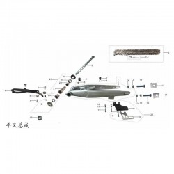 1CP SPESSORE INTERNO PERNO CARRO FORCELLONE POSTERIORE CROSS KAYO K2 250CC