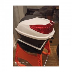 BAULETTO POSTERIORE BIANCO PORTA OGGETTI BICICLETTA SCOOTER SKY NEXT