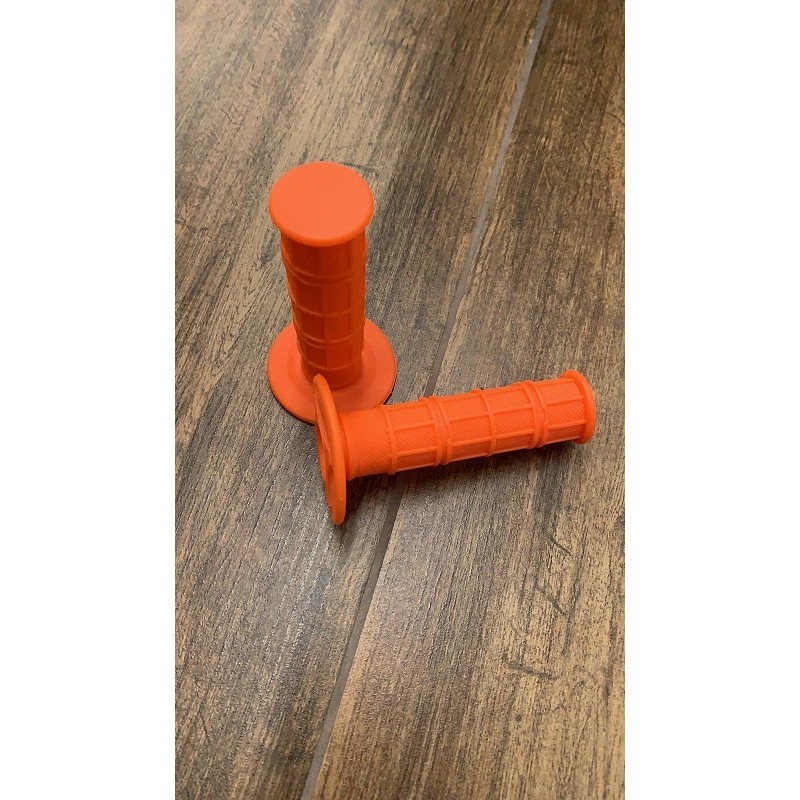 MANOPOLE GOMMA ARANCIONI PIT BIKE DESTRA e SINISTRA X MANUBRIO KAYO BSE SCORPION