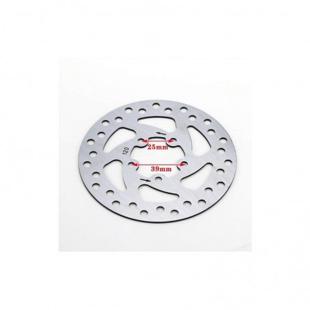 DISCO FRENO PER MONOPATTINO ELETTRICO XPRO 350W/500W 7.8AH 36v, in Acciaio Inossidabile, 5 Fori, 120 mm
