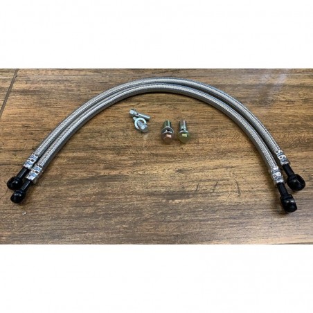 COPPIA TUBI + SET KIT VITI DI FISSAGGIO RADIATORE OLIO RAFFREDDAMENTO PER QUAD KAYO A 200