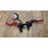 KIT POMPA FRENO ANTERIORE RADIALE + LEVE CNC ROSSO RACING