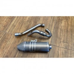 MARMITTA ARTIGIANALE COMPLETA LM PER SERIE KAYO TT SCARICO LM R8 RACING