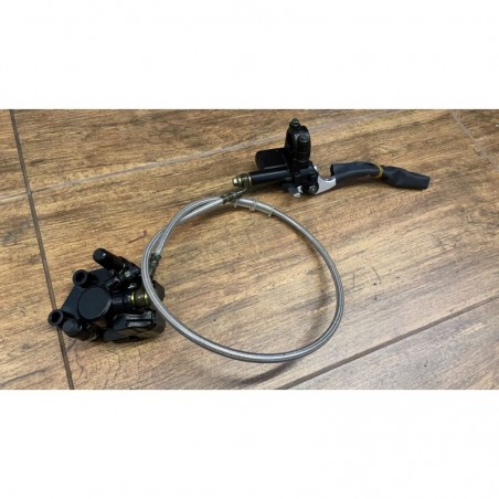 SET FRENI ANTERIORE PIT BIKE KAYO TS90 TSD110 COMPLETO PINZA PASTIGLIE POMPA LEVA FRENO