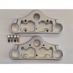 COPPIA PIASTRE STERZO PIT BIKE 110cc INFERIORE e SUPERIORE e CANOTTO KAYO TSD110