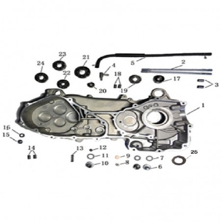 CUSCINETTO 28X10X22 PER CARTER DESTRO BLOCCO MOTORE GY6 QUAD KAYO AU180 180cc