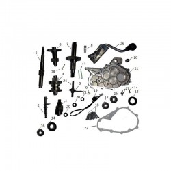 CUSCINETTO 6203 40X15X12 PER CARTER MOTORE GY6 QUAD KAYO AU180 180cc