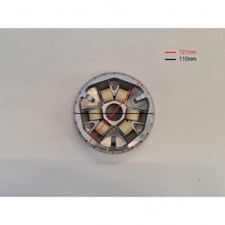 VARIATORE GY6 COMPLETO DI RULLI PER QUAD KAYO AU180 180cc