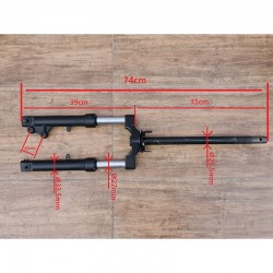 FORCELLE SOSPENSIONI ANTERIORI X MODELLO FRENI A DISCO - bici elettrica scooter sky II tipo z-tech