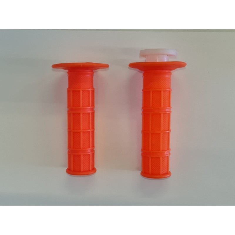 MANOPOLE GOMMA ARANCIO ARANCIONE PIT BIKE DESTRA e SINISTRA X MANUBRIO KAYO BSE SCORPION